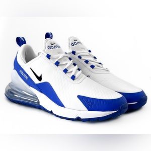 Nike Air Max 270 G Golf Shoes White Racer Blue Men's Sz 11.5 CK6483-106